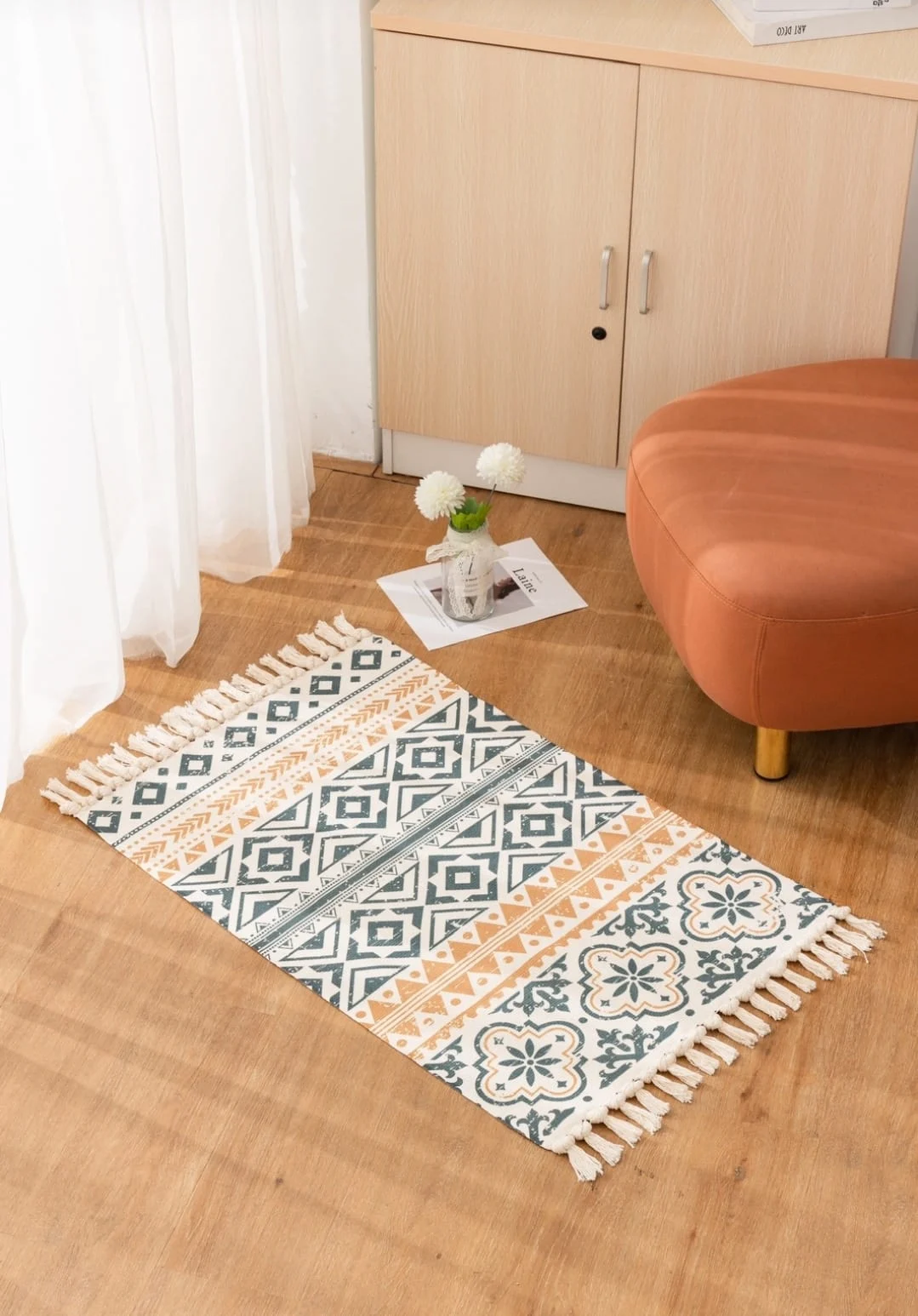 3470b660-dc49-4bb9-8bab-616a57bc14d1 Alfombra de Estilo etnico para dormitorio o sala de estar 60x100 - Angeles del Hogar Chile