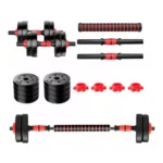 Set De Mancuernas Ajustable De 10kg Con Extensor De Pvc - Angeles del Hogar Chile