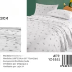 Plumon con diseno plaza y media medidas 180x220cm YZ-6161 - Angeles del Hogar Chile