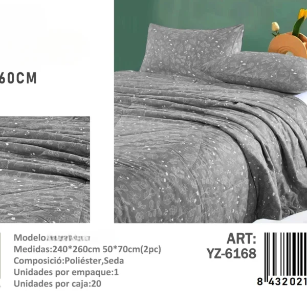 Plumon con diseno King medidas 240x260 cm YZ-6168 - Angeles del Hogar Chile