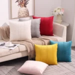 Fundas de Cojin terciopelo con Diseno - Angeles del Hogar Chile