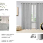 Cortinas blackout pack 2 Panos 140x230 Color Gris - Angeles del Hogar Chile
