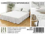 Cubrecolchon Impermeable Con Faldón Plaza Y Media (copia) - Imagen 3