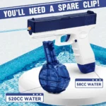 Pistola De Agua Eléctrica Para Niños Disparo Continuo - Imagen 3