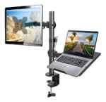Soporte Brazo Doble Para Monitor Notebook Escritorio - Angeles del Hogar Chile