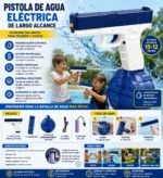 Pistola De Agua Eléctrica Para Niños Disparo Continuo - Imagen 4