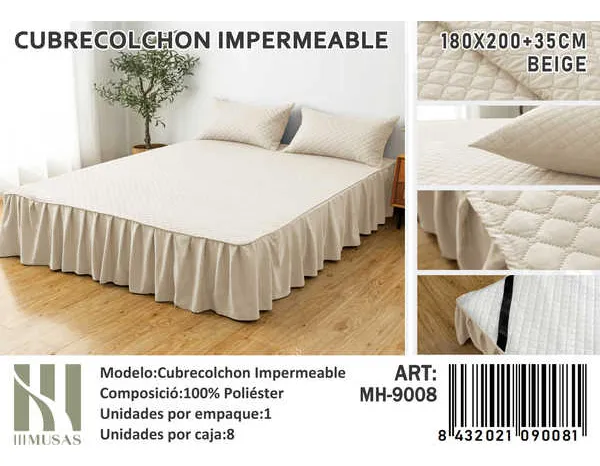 Cubrecolchon Impermeable Con Faldón King (copia) - Imagen 3
