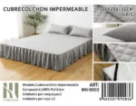 Cubrecolchon Impermeable Con Faldón 2 Plazas - Imagen 2