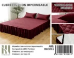 Cubrecolchon Impermeable Con Faldón Plaza Y Media - Imagen 3