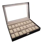 Caja Organizador para 24 Relojes en color Negro - Angeles del Hogar Chile