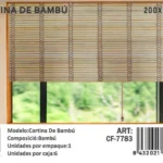 Persiana O Cortina Roller De Bambú 200x200 cm - Angeles del Hogar Chile