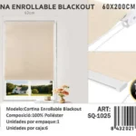 Cortinas Roller Blackout 60cm x 200cm Beige SQ-1025 - Angeles del Hogar Chile