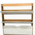 Zapatero Organizador Estante Armario 115Alto x 100 x 17cm Blanco beige - Angeles del Hogar Chile