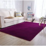Alfombra Peludas Livianas 200x240 Cm Morado - Angeles del Hogar Chile