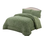 Plumon de Invierno Tenfei Texturizado 180X230Cm Verde - Angeles del Hogar Chile