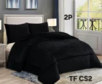 Cobertor de Invierno Plush Liso 2 Plazas Color Negro - Angeles del Hogar Chile