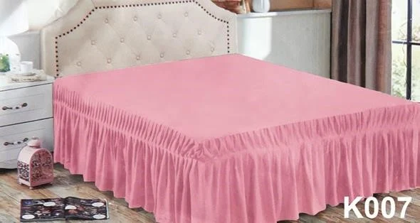Faldon para cama 1,5 plazas rosado - Angeles del Hogar Chile