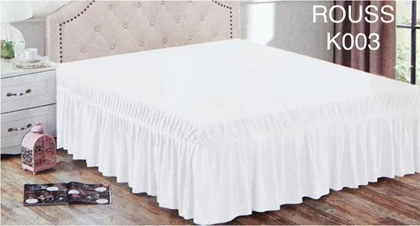 Faldon para cama 1,5 plazas blanco - Angeles del Hogar Chile