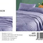 Plumon con diseno plaza y media medidas 180x220cm YZ-6159 - Angeles del Hogar Chile