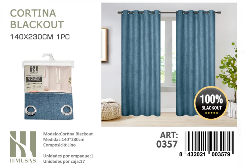 Captura de pantalla 2024-11-20 115939 Cortinas blackout pack 2 Panos 140x230 Color Azul - Angeles del Hogar Chile