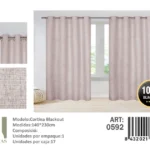 Cortinas blackout pack 2 Panos 140x230 Color Rosa - Angeles del Hogar Chile