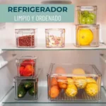 Organizador Refrigerador Cocina Set 7 Contenedores Con Tapa - Angeles del Hogar Chile