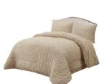 Plumon de invierno Trenzado con chiporro King Color beige - Angeles del Hogar Chile