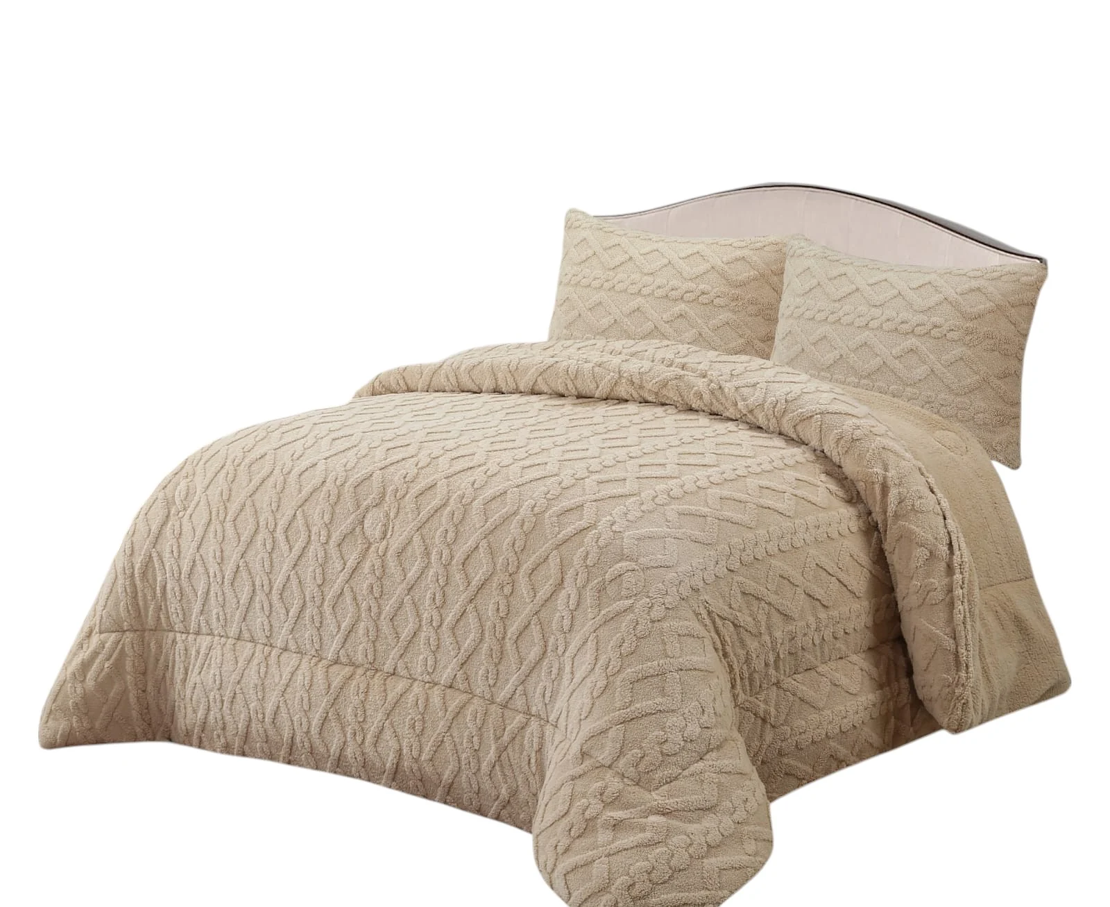 WhatsApp Image 2025-02-22 at 14.12-Photoroom (7) Plumon de invierno Trenzado con chiporro King Color beige - Angeles del Hogar Chile