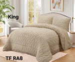 Plumon de invierno Trenzado con chiporro King Color beige - Angeles del Hogar Chile