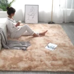 Alfombra Peludas Livianas 200x240 cm Beige Jaspeado - Angeles del Hogar Chile