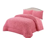 Plumon de Invierno Tenfei Texturizado 180X230Cm Rosa - Angeles del Hogar Chile