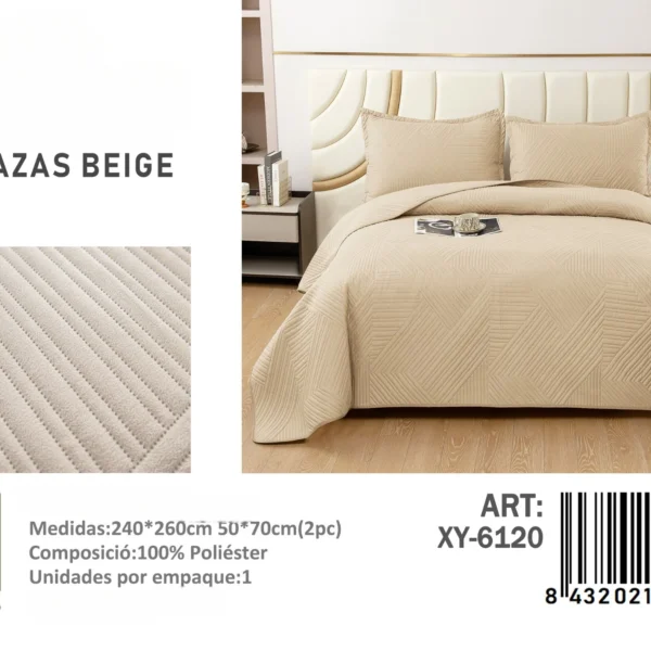 Cubrecama Quilt de Verano King Texturizado XY-6120 - Angeles del Hogar Chile