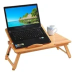 Mesa Plegable Green-e Bambo Para Laptop Con Porta Vaso - Imagen 2