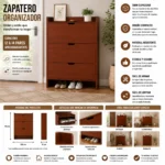 Mueble Zapatero Organizador Estante para Zapatos