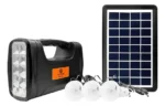 Kit Linterna + Panel Solar + Power Bank + Ampolletas - Angeles del Hogar Chile