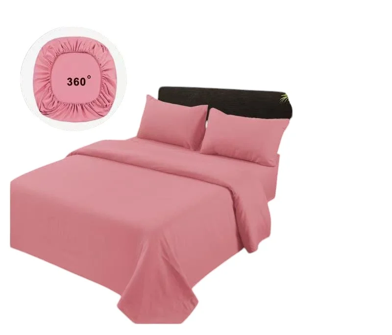 WhatsApp Image 2024-11-20 at 16.48-Photoroom (1) Set De Sabanas 1 Plaza + 1 Funda De Almohada Color Rosado - Angeles del Hogar Chile