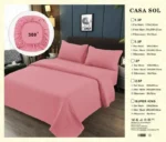 Set De Sabanas 1 Plaza + 1 Funda De Almohada Color Rosado - Angeles del Hogar Chile