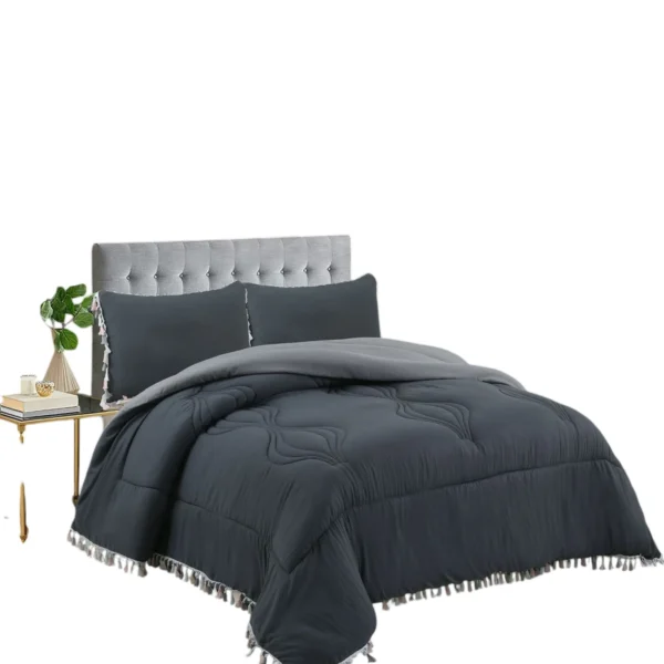 Plumon Nordico de Algodon 2 Plazas 220X240Cm Color Gris - Angeles del Hogar Chile