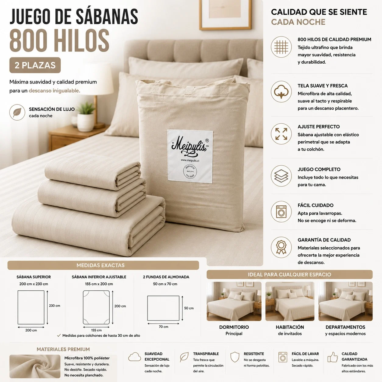 WhatsApp Image 2026-07-21 at 17.15.20 (3) Juego De Sabanas Mp 800 Hilos 2 Plazas (copia) - Imagen 1
