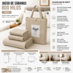 Juego De Sábanas Mp Tamaño King 800 Hilos (copia)