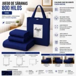 Juego De Sábanas Mp Tamaño King 800 Hilos (copia) - Imagen 3