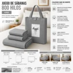 Juego De Sábanas Mp Tamaño King 800 Hilos