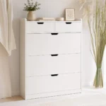 Zapatero Organizador con 3 Puertas y 2 Cajones Color Blanco - Imagen 5