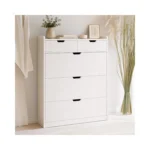 Zapatero Organizador con 3 Puertas y 2 Cajones Color Blanco - Imagen 4