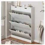 Zapatero Organizador con 3 Puertas y 2 Cajones Color Blanco - Angeles del Hogar Chile