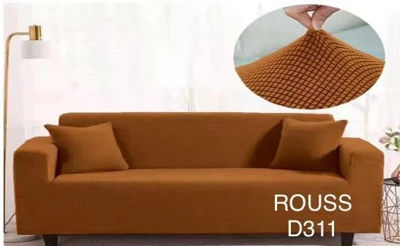 Cubre Sillon/Sofa 1 cuerpo Elastico adaptable cafe claro - Angeles del Hogar Chile