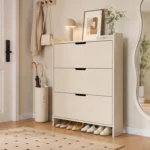 Mueble Zapatero Organizador Estante para Zapatos Blanco 115X100X17 - Imagen 2