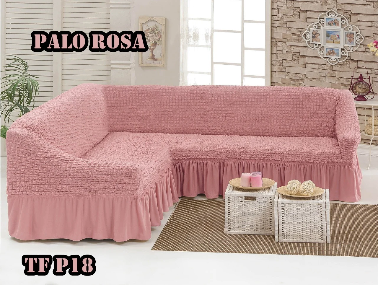 100 Cubresillones Cubre Sofa En L Turcas - Angeles del Hogar Chile