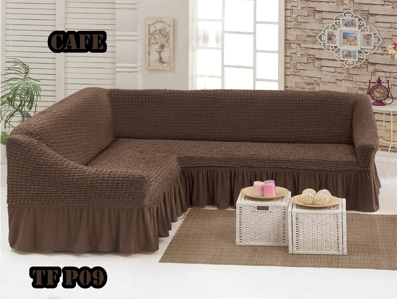 6 Cubresillones Cubre Sofa En L Turcas - Angeles del Hogar Chile