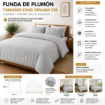 Funda De Plumón Soft Touch Tamaño King 240x260 cm